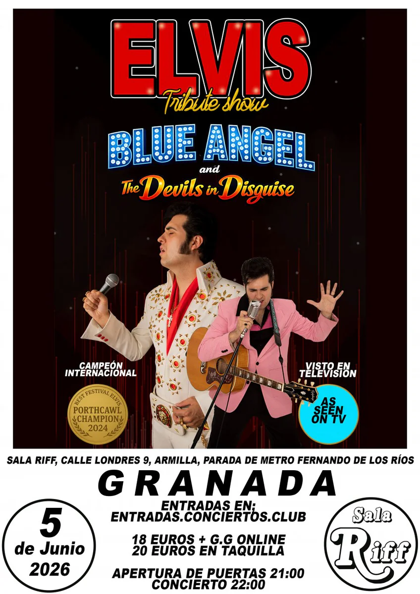 Elvis Tribute Show: Blue Angel and The Devils in Disguise.
