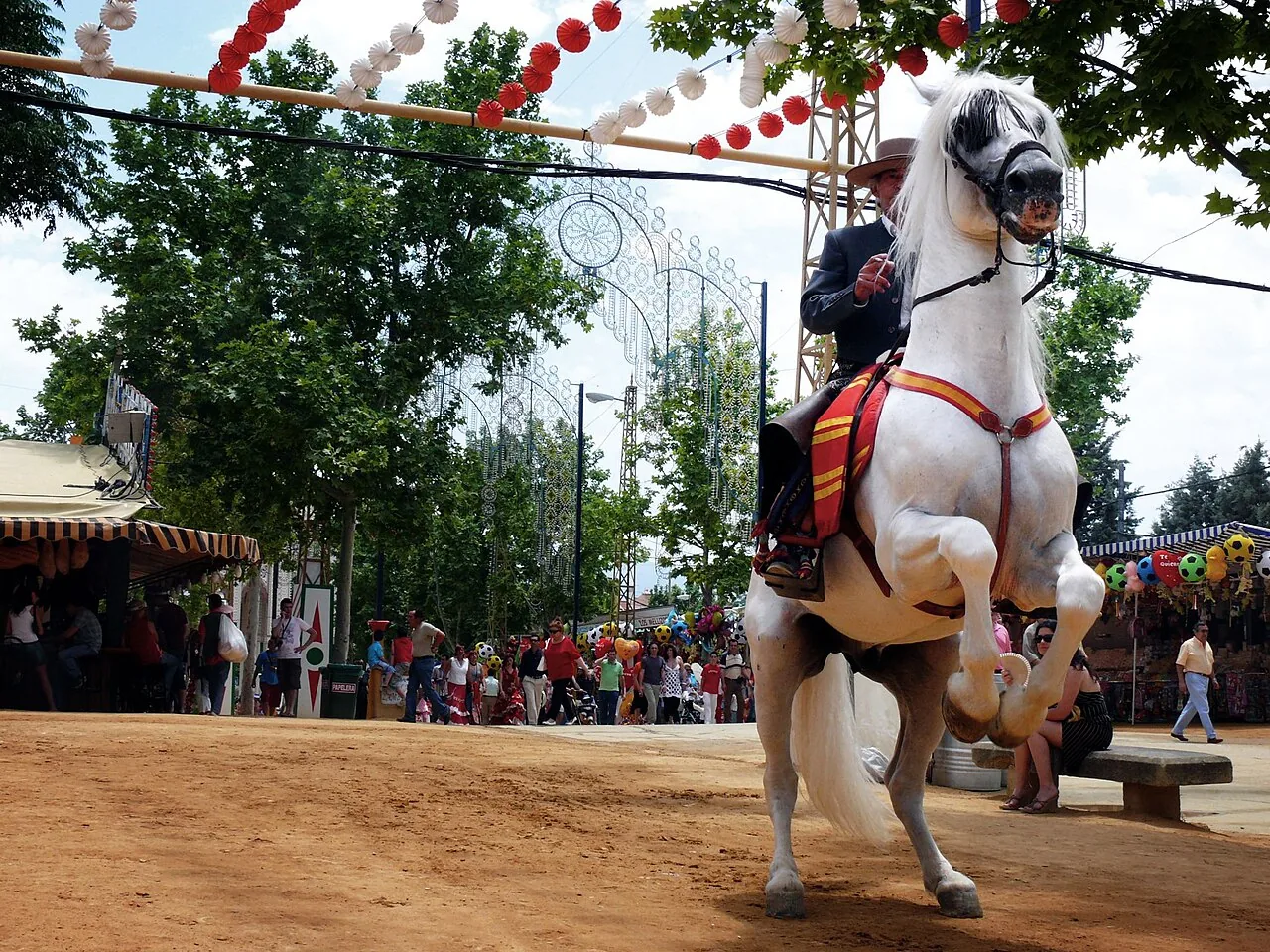 Ambiente tradicional en la Feria de Granada