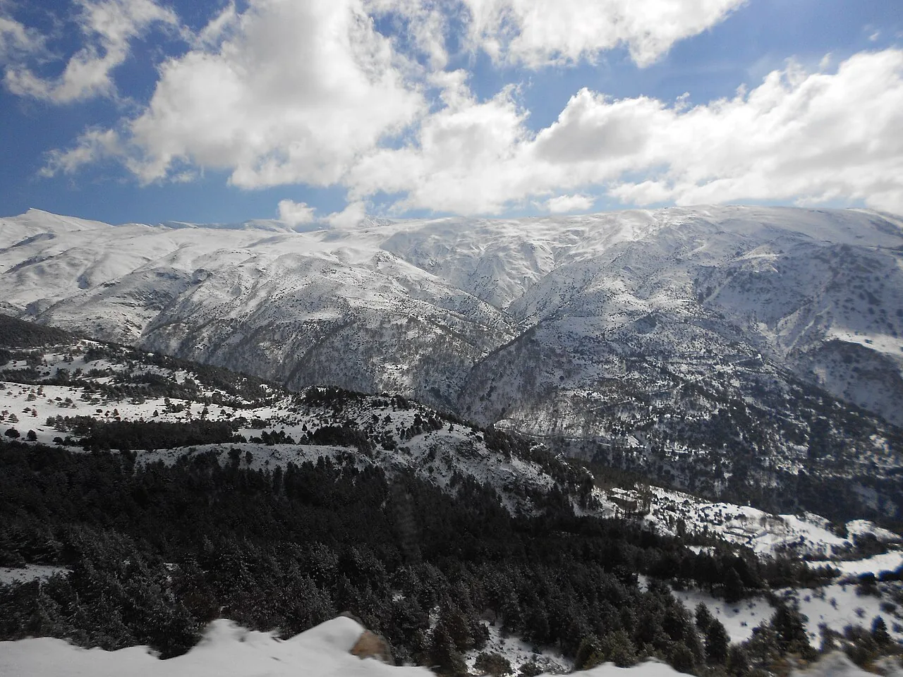 Sierra Nevada vista desde Granada